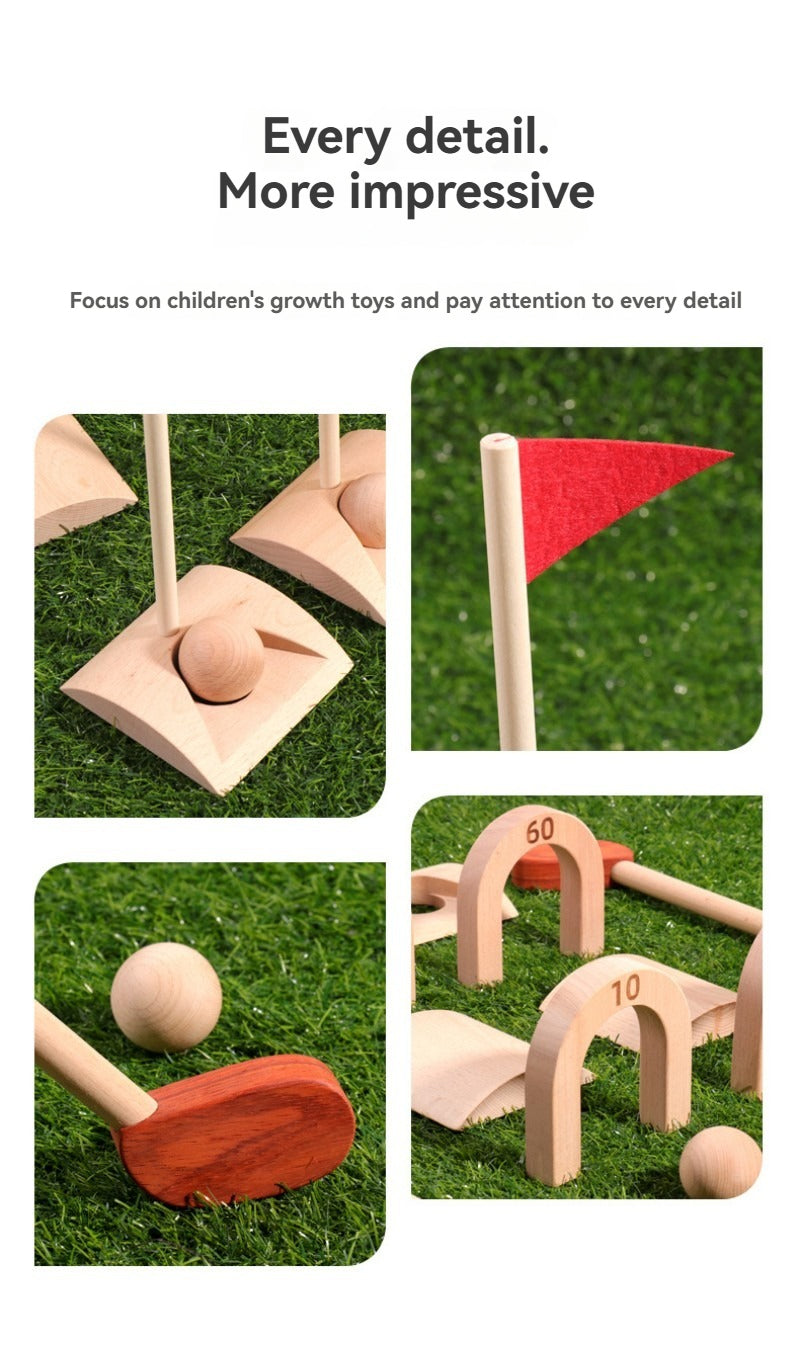 Jouet de golf d'intérieur en bois