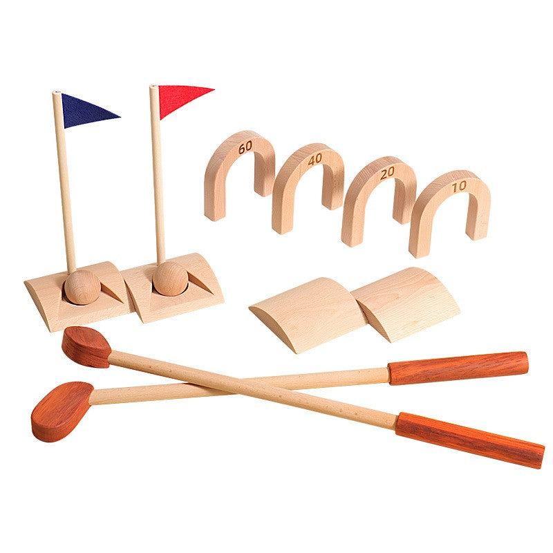 Jouet de golf d'intérieur en bois