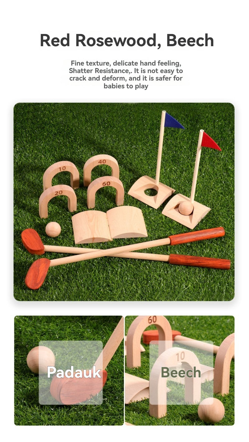 Jouet de golf d'intérieur en bois