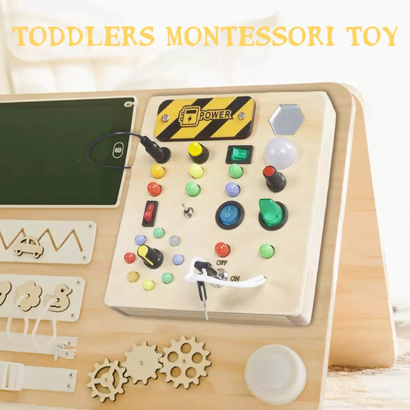 Jouet en bois éducatif avec lumières LED pour enfants 4-6 ans