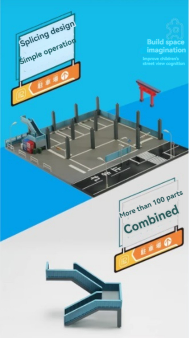 Modèle de stationnement à deux étages