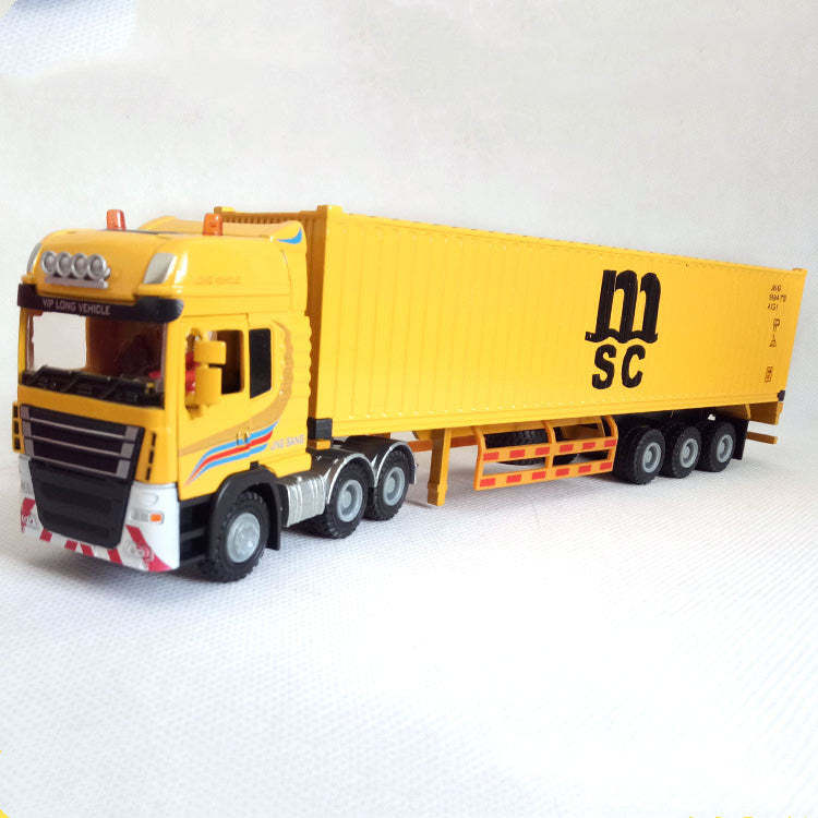 Modèle de camion porte-conteneurs en jouet