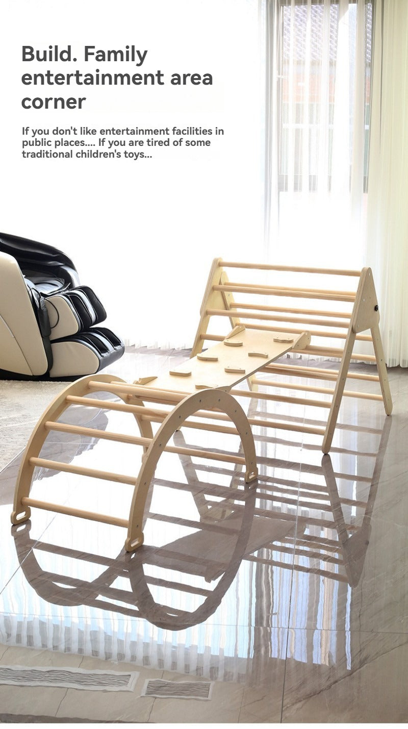 Structure d'escalade en bois pour enfants