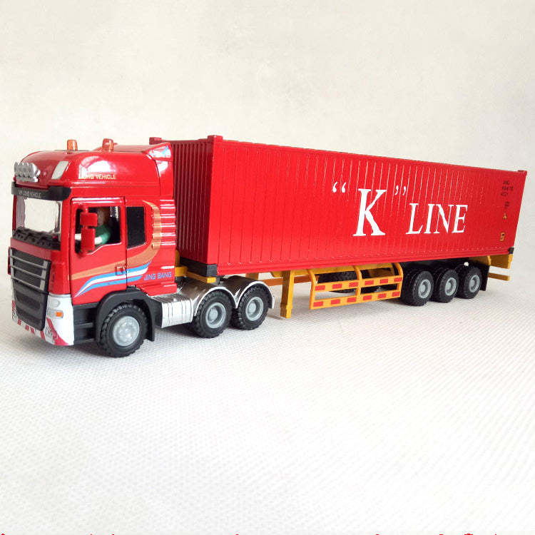 Modèle de camion porte-conteneurs en jouet