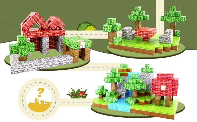 Blocs de construction Mini World Édition magnétique
