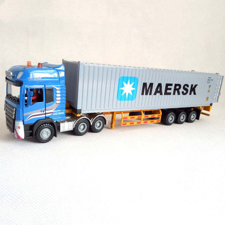Modèle de camion porte-conteneurs en jouet