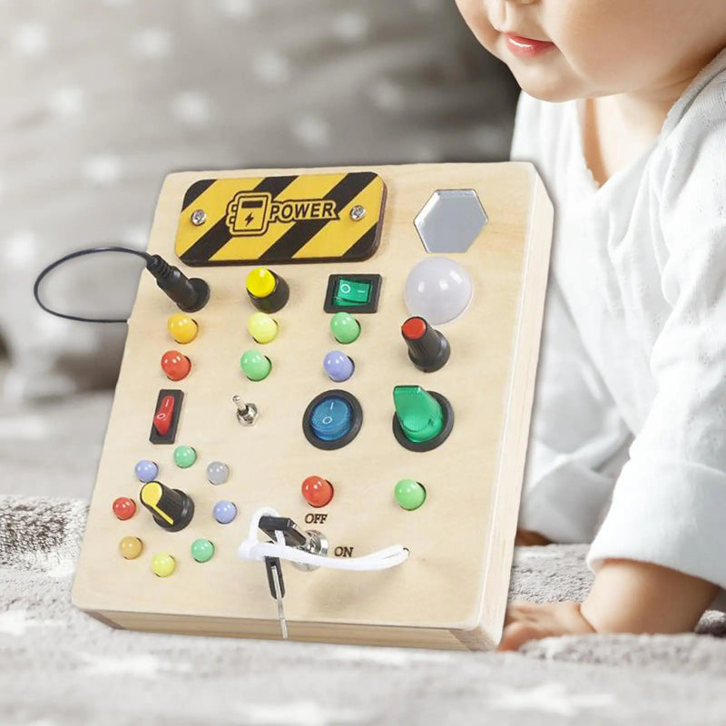 Jouet en bois éducatif avec lumières LED pour enfants 4-6 ans