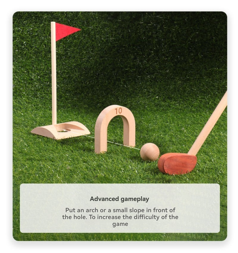 Jouet de golf d'intérieur en bois