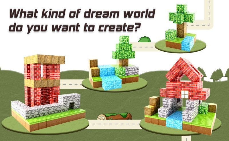 Blocs de construction Mini World Édition magnétique