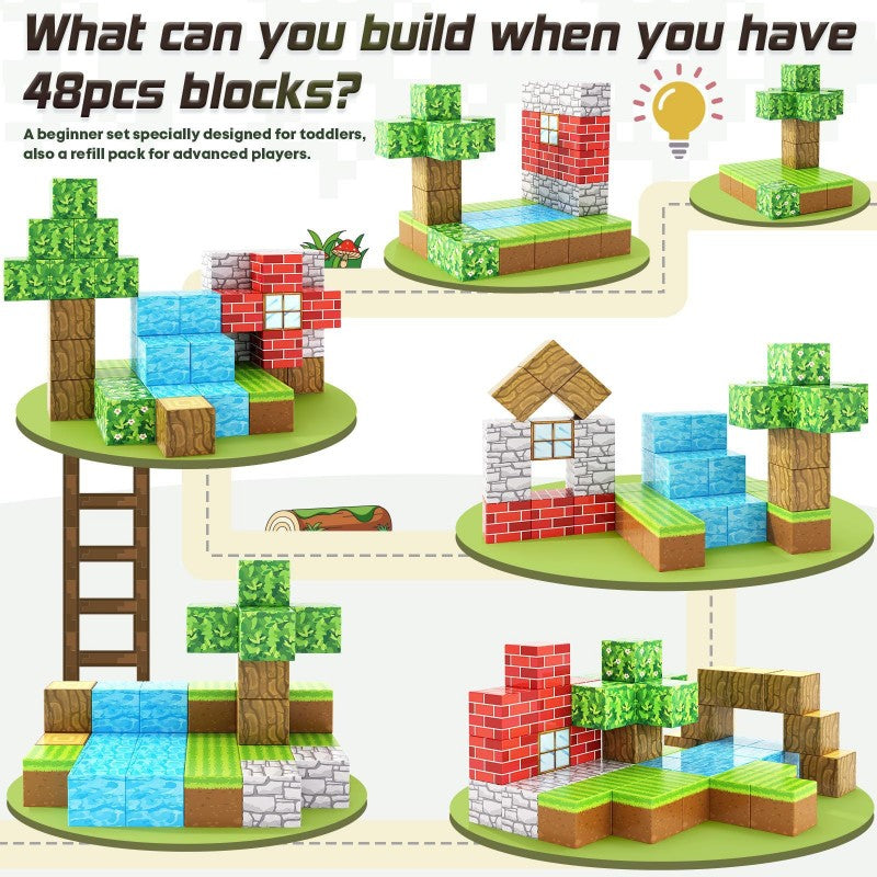 Blocs de construction Mini World Édition magnétique