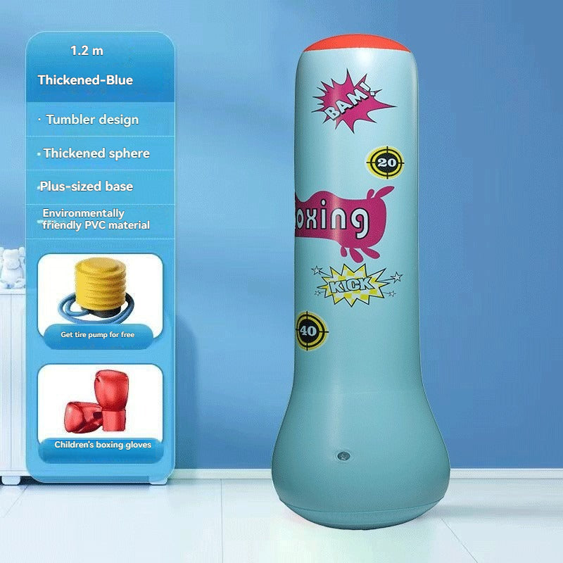 Colonne de boxe gonflable pour enfants
