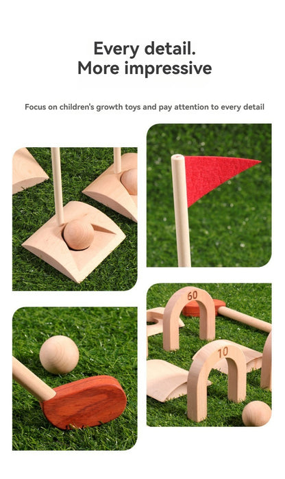 Jouet de golf d'intérieur en bois