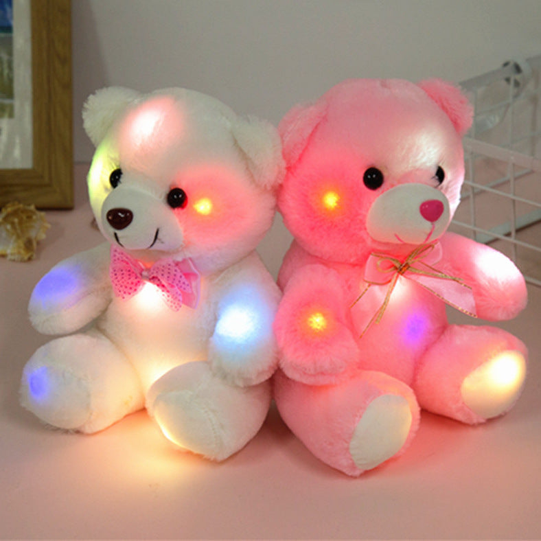 Ours en peluche lumineux coloré