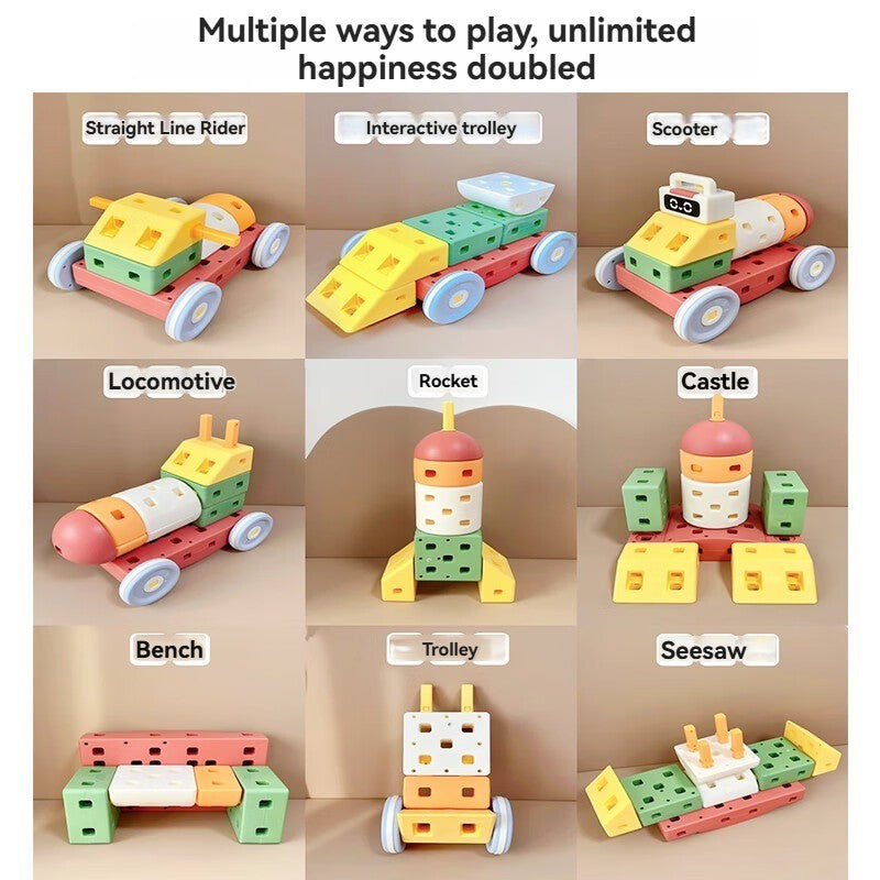 Building block car toy