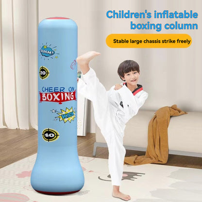 Colonne de boxe gonflable pour enfants