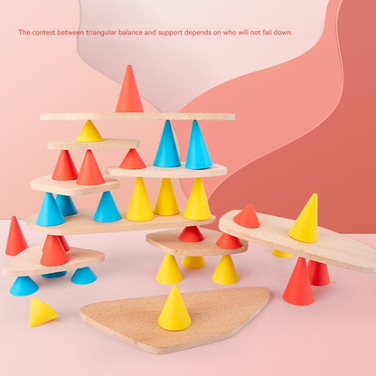 Colorful Geometric Stacking Blocks for Kids