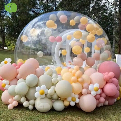 Outdoor inflatable bubble house