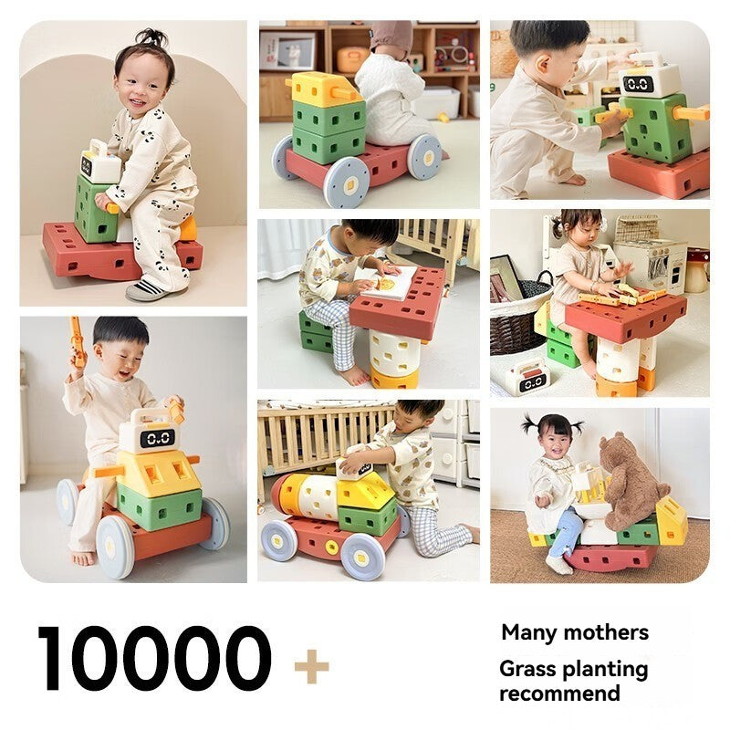 Building block car toy