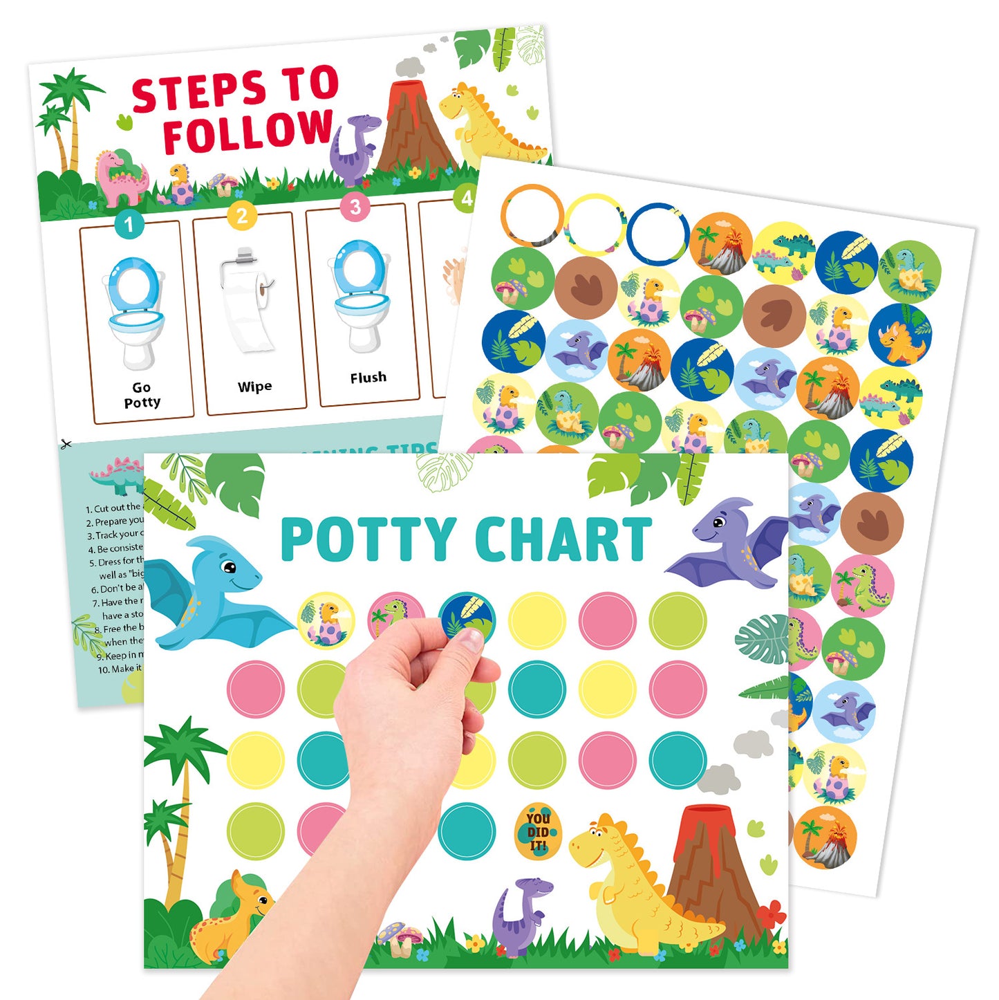 Autocollant de récompense pour l'apprentissage de la propreté des enfants
