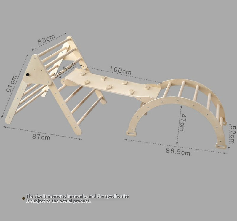 Structure d'escalade en bois pour enfants