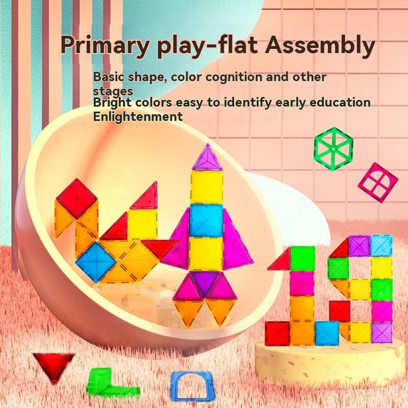 Combination of assembled building blocks