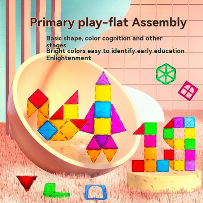 Combination of assembled building blocks