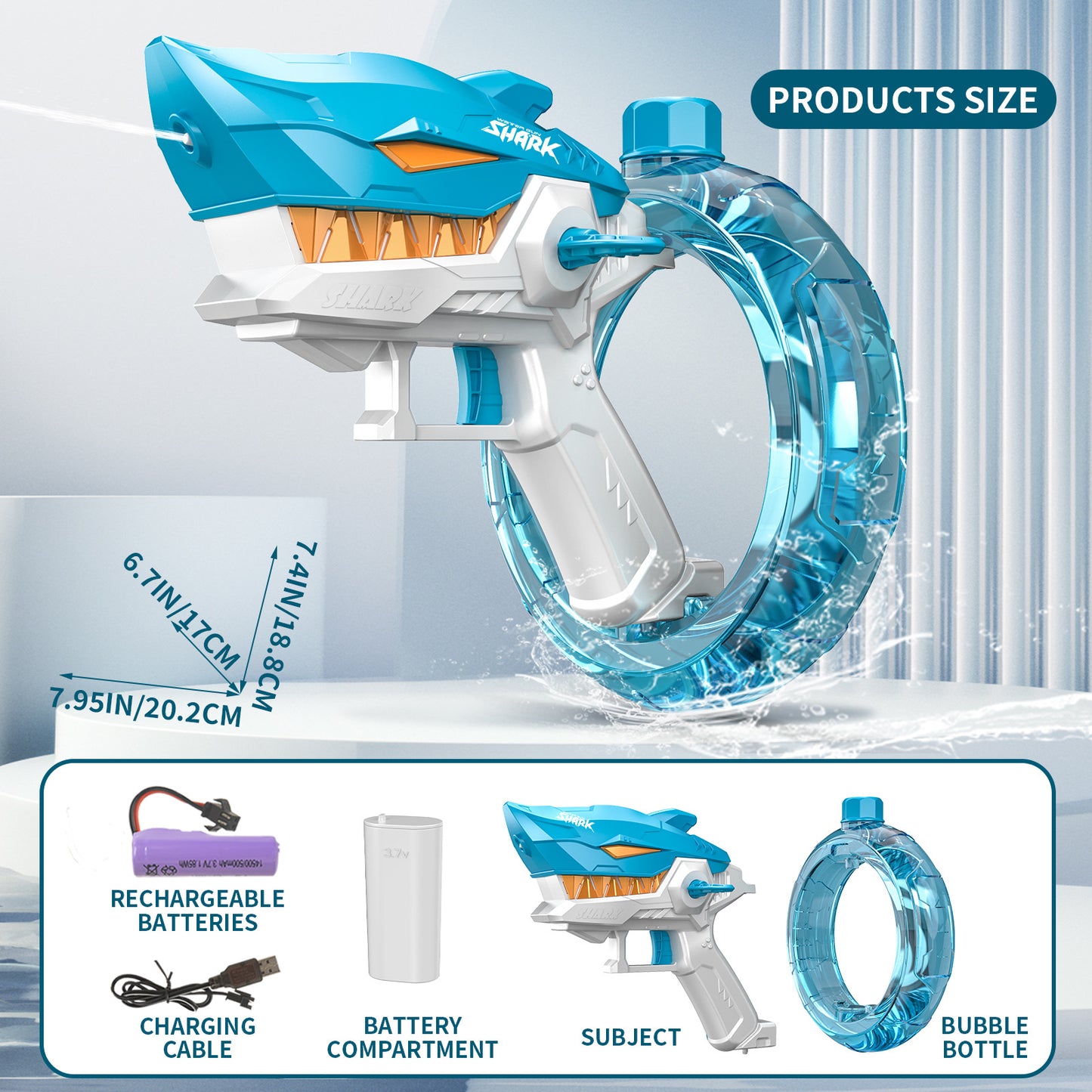 Jouet Pulvérisateur D'eau Portatif Rechargeable