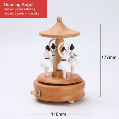 Boîte à musique créative en bois massif