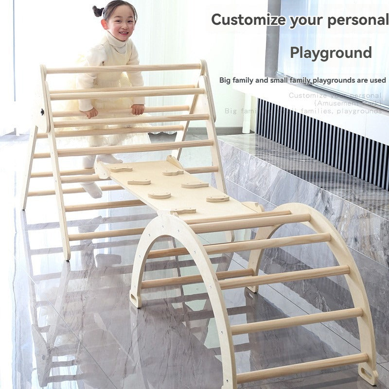 Structure d'escalade en bois pour enfants