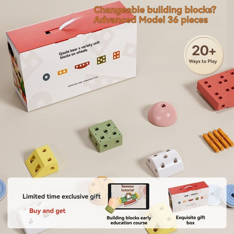 Building block car toy