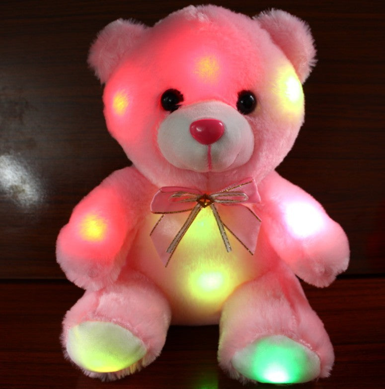 Ours en peluche lumineux coloré