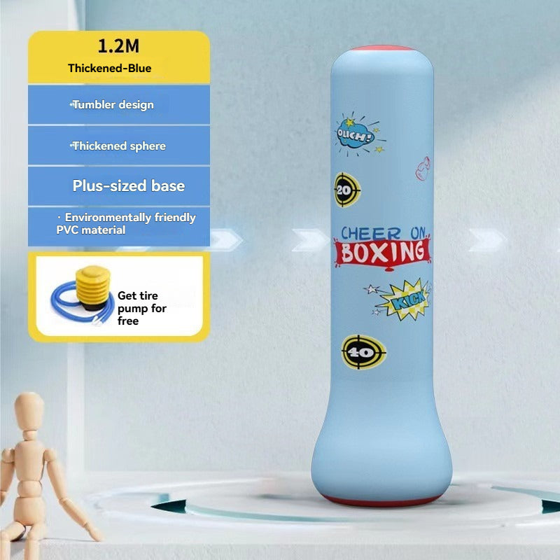 Colonne de boxe gonflable pour enfants
