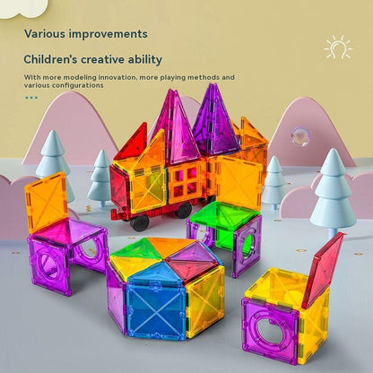 Combination of assembled building blocks