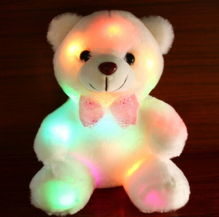 Ours en peluche lumineux coloré