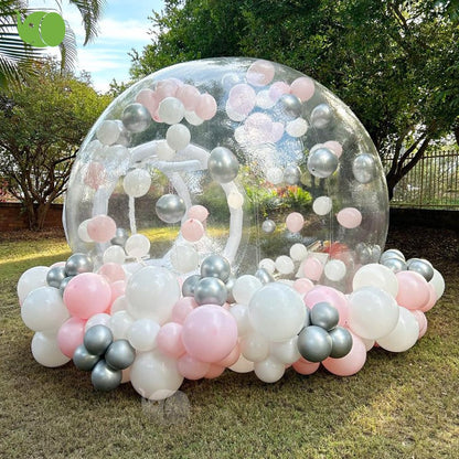 Outdoor inflatable bubble house