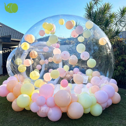 Outdoor inflatable bubble house