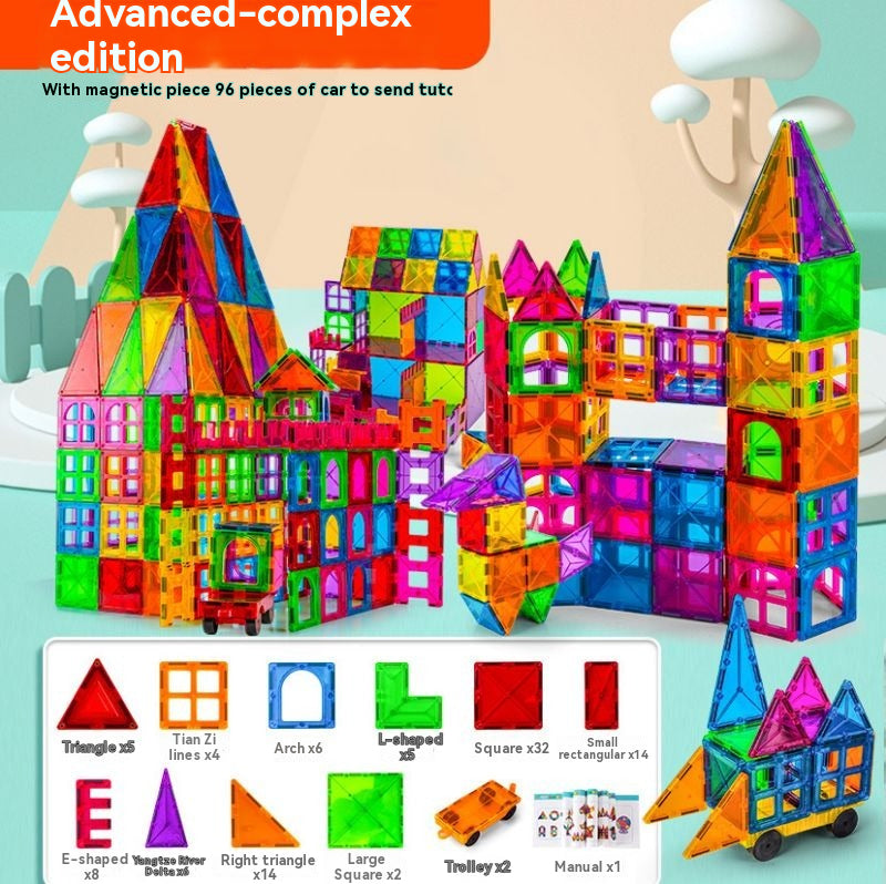 Combination of assembled building blocks