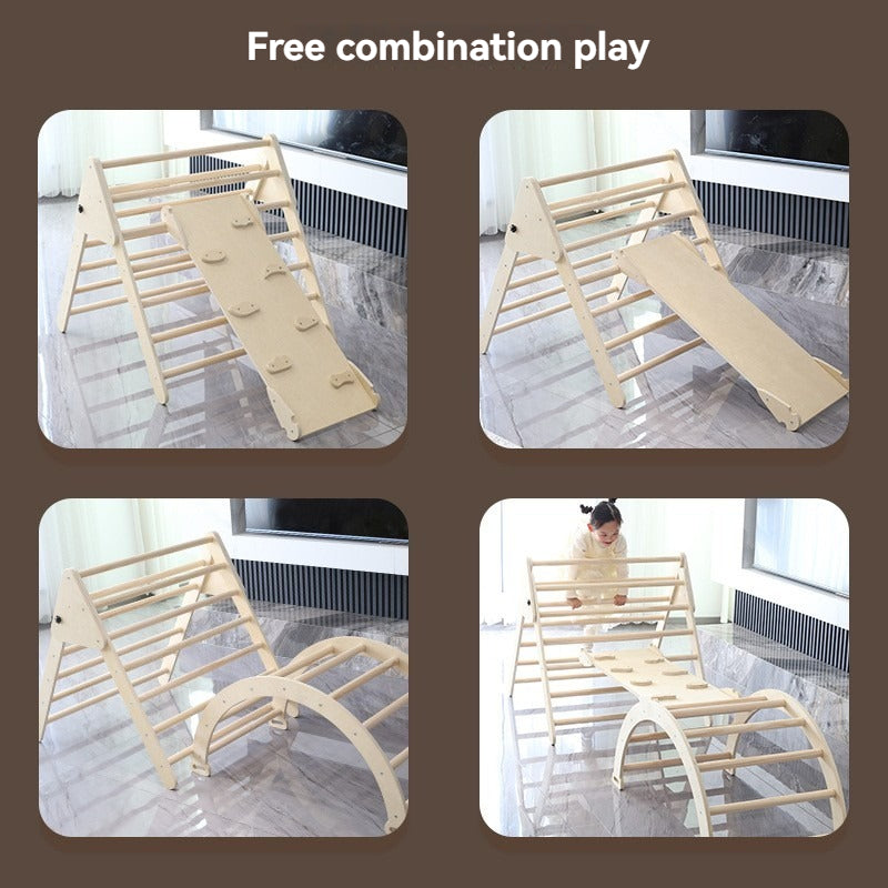 Structure d'escalade en bois pour enfants