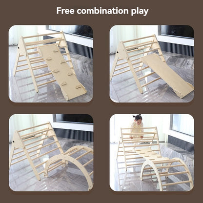 Structure d'escalade en bois pour enfants