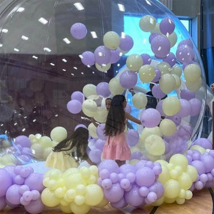 Outdoor inflatable bubble house