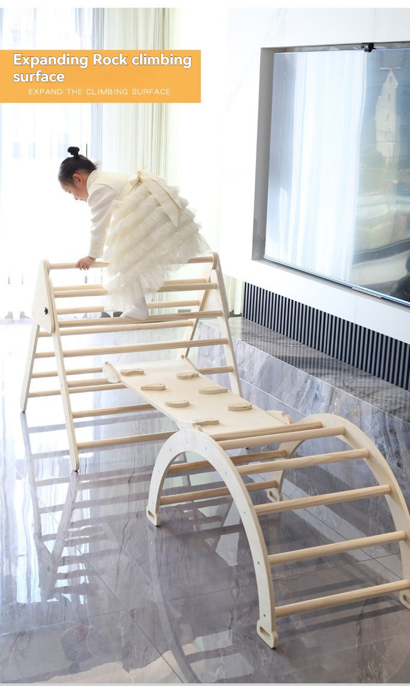 Structure d'escalade en bois pour enfants