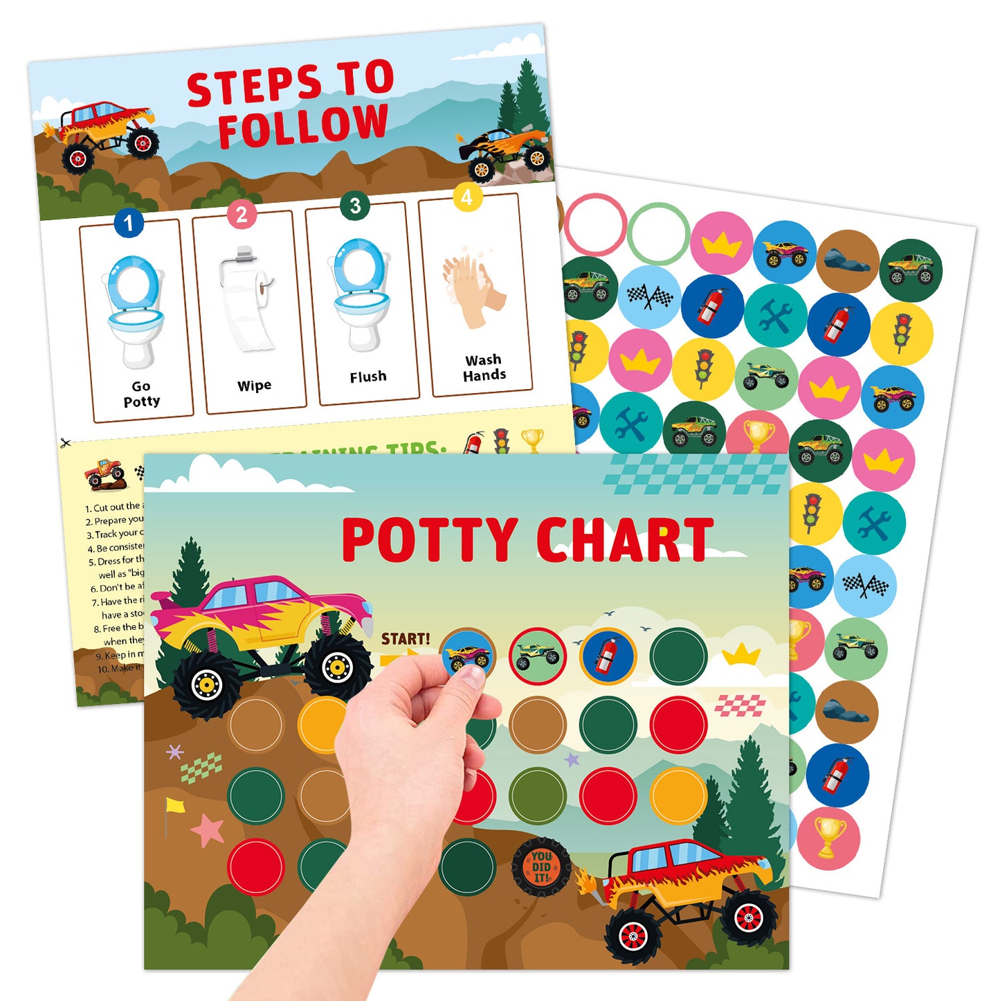 Autocollant de récompense pour l'apprentissage de la propreté des enfants