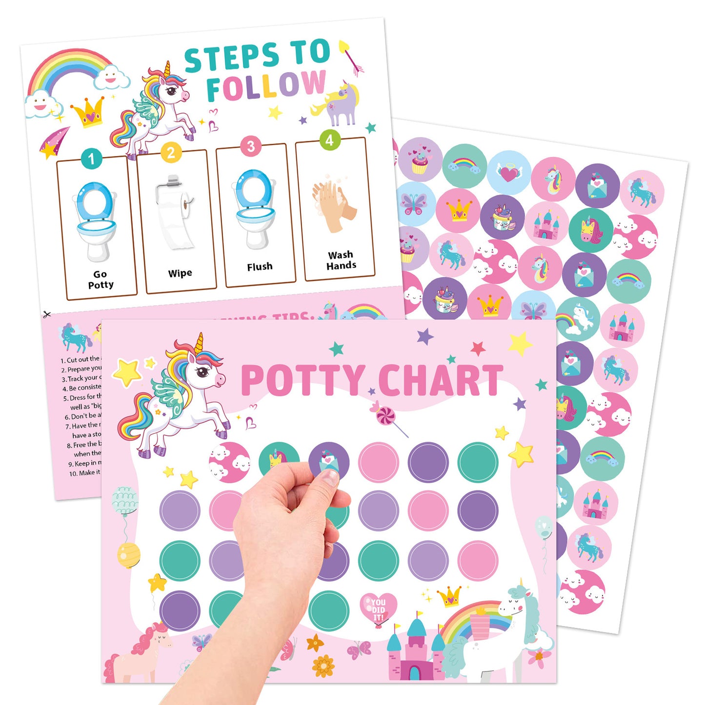 Autocollant de récompense pour l'apprentissage de la propreté des enfants