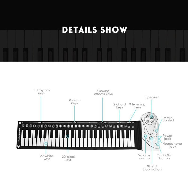 Piano à enroulement manuel