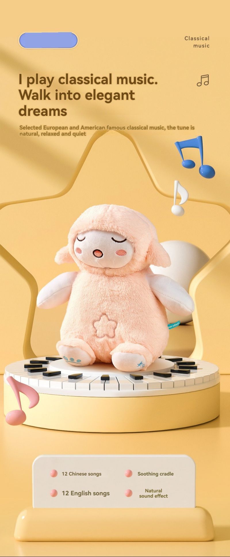 Poupée en peluche bébé Dudu, petit agneau, Cloak Man