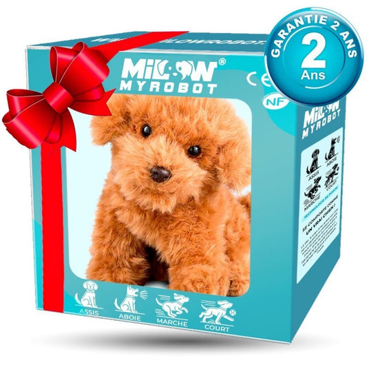 chien robot en peluche