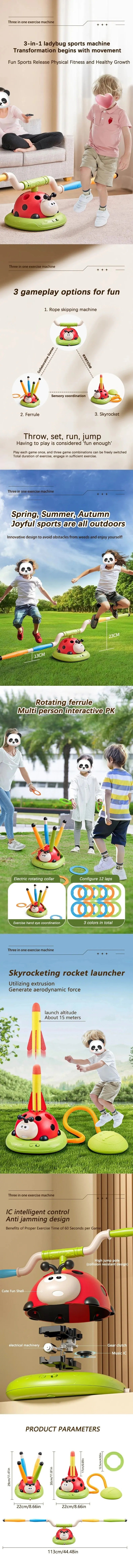 Machine de sport coccinelle pour enfants