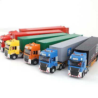 Modèle de camion porte-conteneurs en jouet
