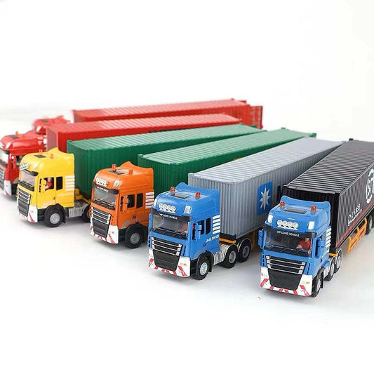 Modèle de camion porte-conteneurs en jouet