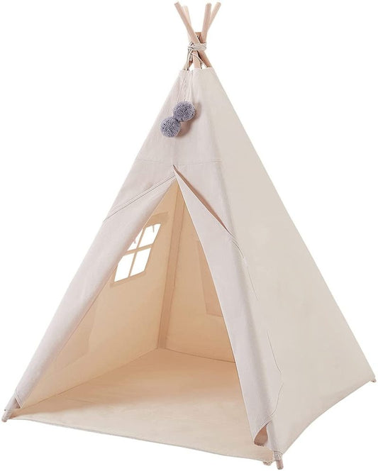 Tente tipi en toile de coton pour enfant